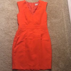 Asos Flame Orange V-neck Shift dress